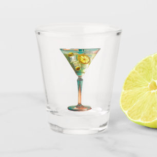 Copo De Shot Meio século Futurística Atômica Lemon Olive Martin