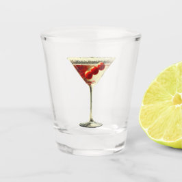 Copo De Shot Meio século Moderno Natal Cranberry Martini