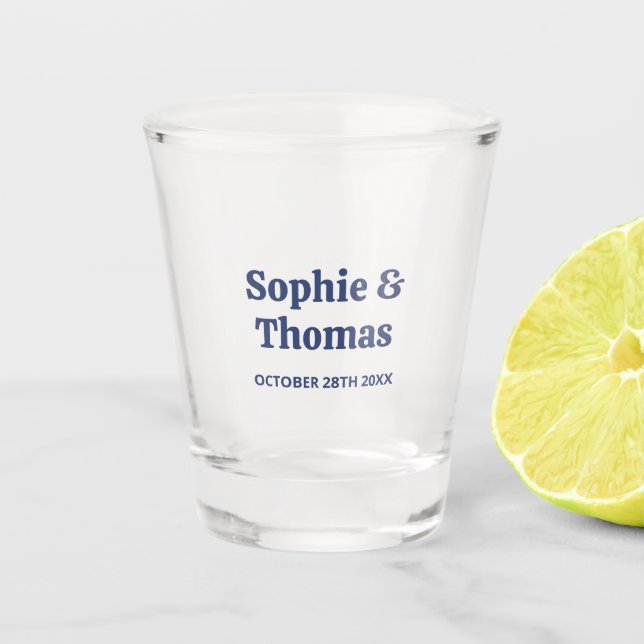 Copo De Shot Meio século Retro Wedding (Frente)