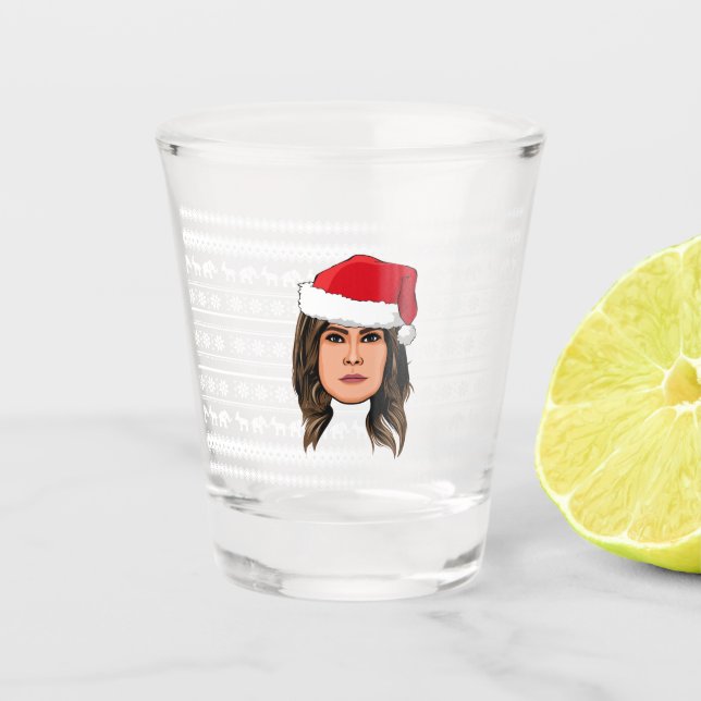 Copo De Shot MELANIA TRUMP Christmas (Frente)