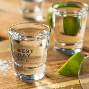 Copo De Shot Melhor Dia de Todos Favor de Casamento