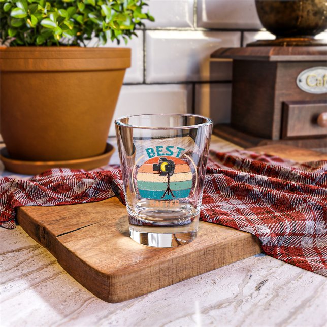 Copo De Shot Melhor Gaffer - Estilo Retro - Vidro Shot (Criador carregado)