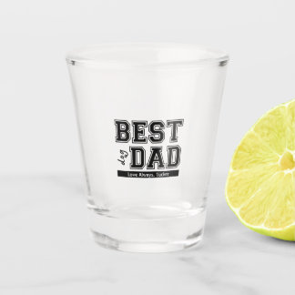 Copo De Shot Melhor Presente do Dia de os pais de Vidro com Pai