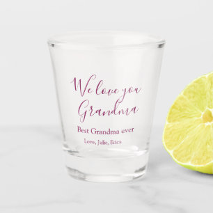 Copo De Shot melhor vovó de vovô dama de foto clássico