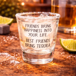 Copo De Shot Melhores Amigos Engraçados Trazem Tequila
