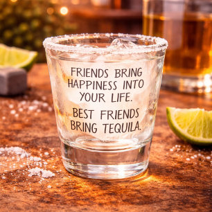 Copo De Shot Melhores Amigos Engraçados Trazem Tequila