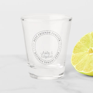 Copo De Shot Melhores Amigos para a Foto Moderna Simples BFF