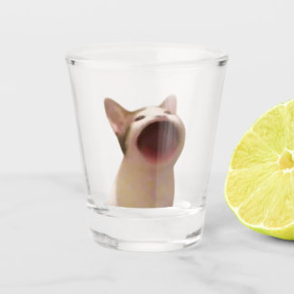Copo De Shot Memória de Pop de Vidro Fotografado