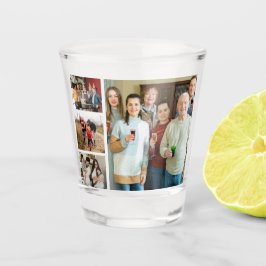 Copo De Shot Memórias acalentadas: Colagem personalizável de 4