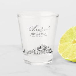 Copo De Shot Memphis Wedding Favorece Cheers Personalizados
