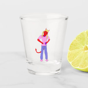Copo De Shot menina diabólica
