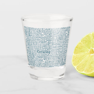 Copo De Shot Mensagem de MothssTexte Motif do Apêndice de Pergu