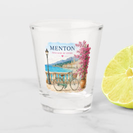 Copo De Shot Menton bicycle French Riviera Shot Glass