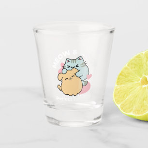 Copo De Shot Meow & Woof Perfect Toga - Gato e Cachorro Bonitos