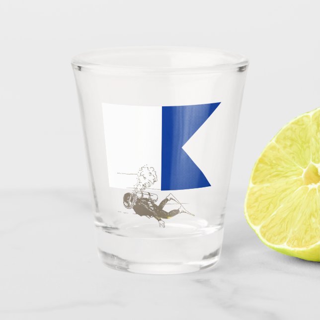 Copo De Shot Mergulhador Abaixo (Frente)