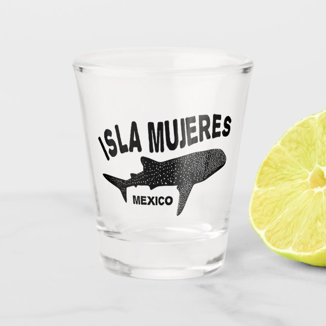 Copo De Shot Mergulho de Tubarão-Baleia | Isla Mujeres (Frente)