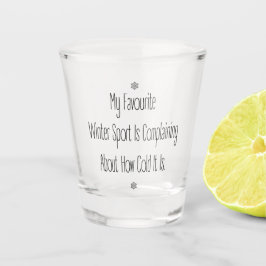 Copo De Shot Meu Esporte de inverno favorito