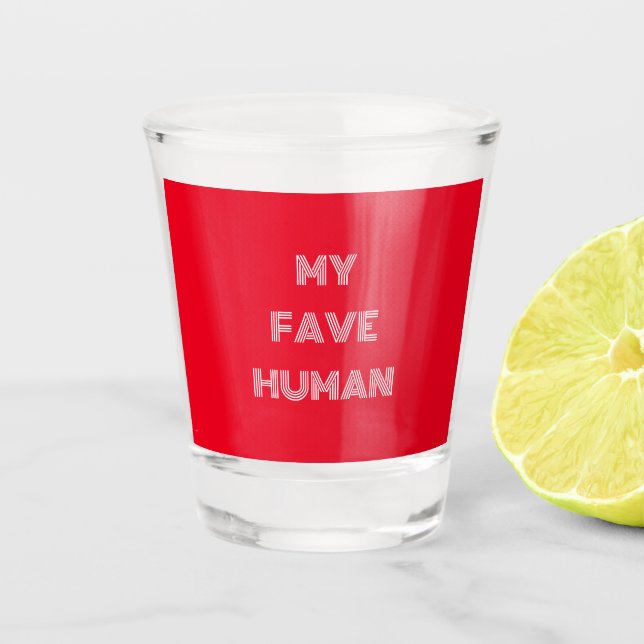 Copo De Shot Meu Retro Humano Fave (Frente)