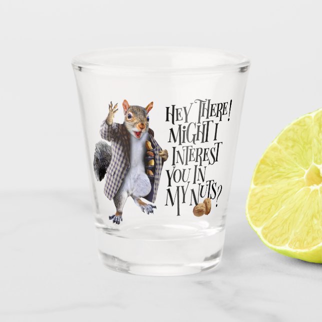 Copo De Shot Meus Loucos de Esquilo (Frente)