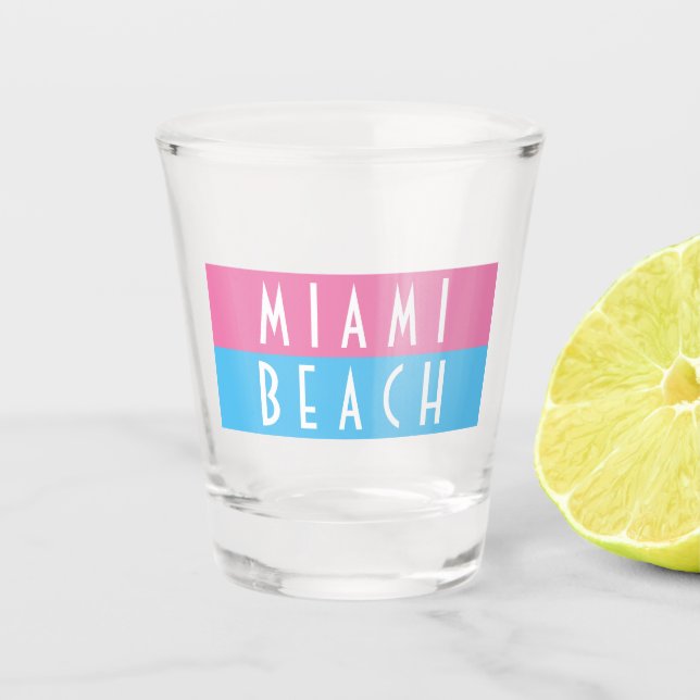 Copo De Shot Miami Beach Vice Shot Glass (Frente)