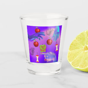 Copo De Shot Mikitiez red skull, tóxica para a maçã vegan, verã