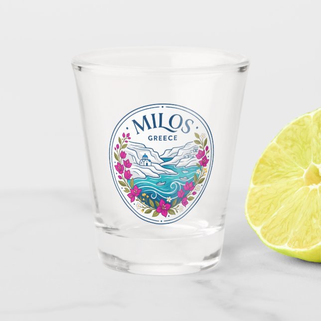 Copo De Shot Milos Grécia (Frente)