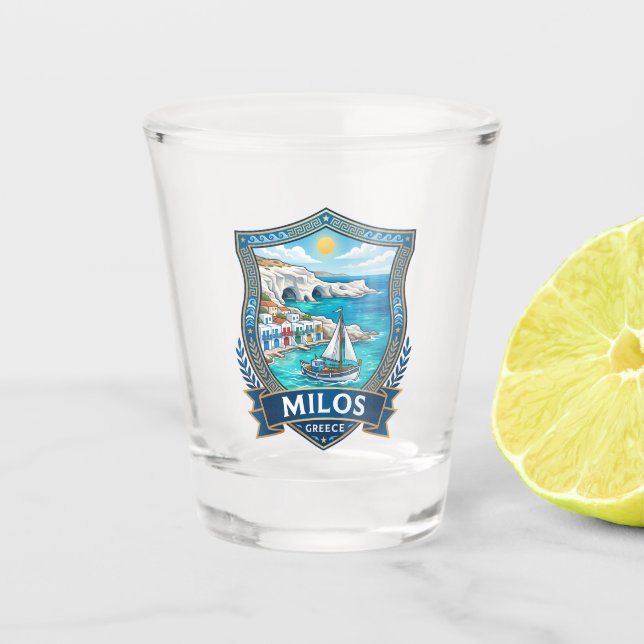 Copo De Shot Milos Grécia (Frente)