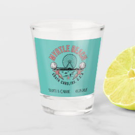 Copo De Shot Mirtle Beach Retro Vignette Personalizado