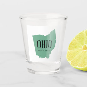 Copo De Shot Modern Ohio State Silhouette