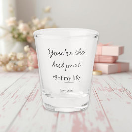 Copo De Shot Modern Personalized Love Quote Shot Glass