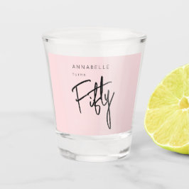 Copo De Shot Moderna 50ª e 50ª festa de aniversário