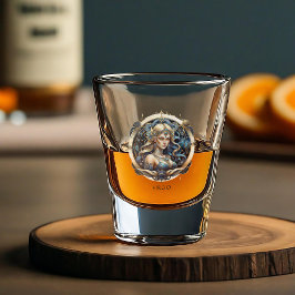 Copo De Shot Moderna Astrologia Celestial Símbolo Fantasia Virg