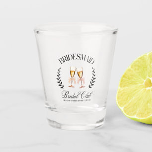 Copo De Shot Moderna Coquette Chic Bridesmaid