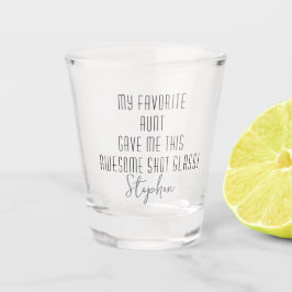 Copo De Shot Moderno Divertido Personalizado para Sobrinho da T