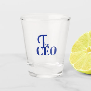 Copo De Shot Moderno Minimal O CEO Azul