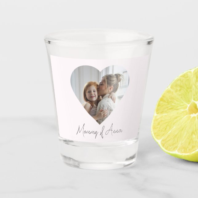 Copo De Shot Mom Custom Name & Photo | Personalized Shot Glass (Frente)