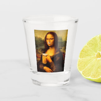 Copo De Shot Mona Lisa Única Gift Beer Lover