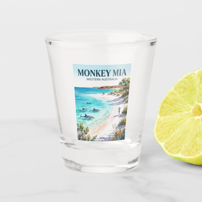 Copo De Shot Monkey Mia Austrália (Frente)
