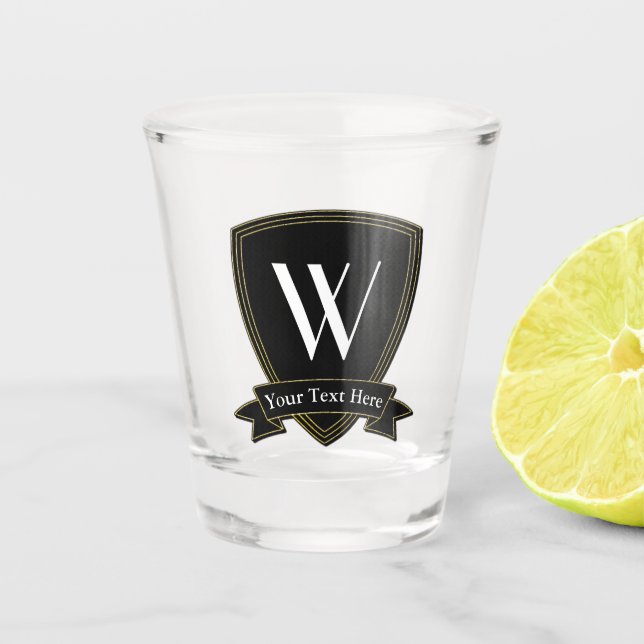 Copo De Shot Monograma e seu texto (Frente)