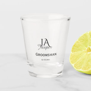 Copo De Shot Monograma personalizado padrinho melhor homem nome