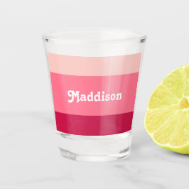 Copo De Shot Monograma personalizado, tipografia retrógrada ros