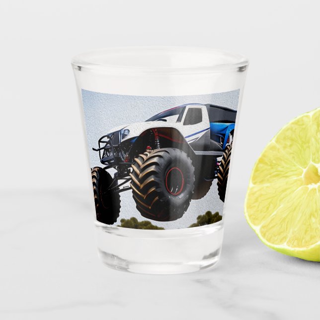 Copo De Shot Monster Truck Launch, Shot Glass (Frente)