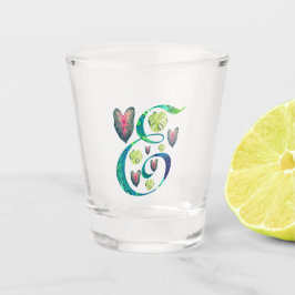 Copo De Shot Monstera Alphabet "E"