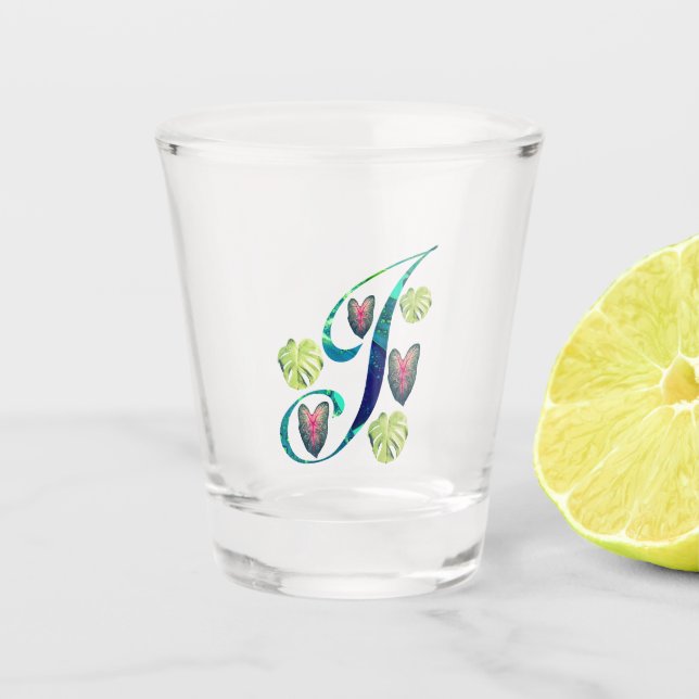 Copo De Shot Monstera Alphabet "J" (Frente)