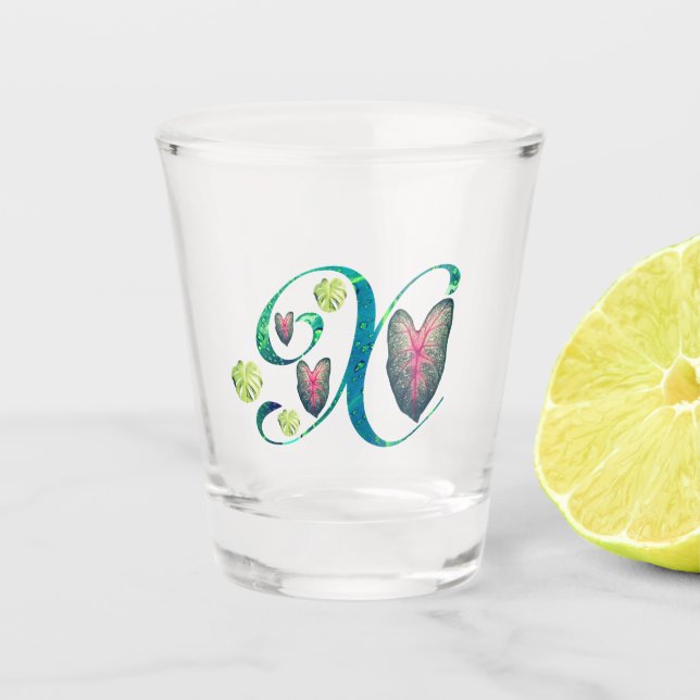 Copo De Shot Monstera Alphabet "X" (Frente)