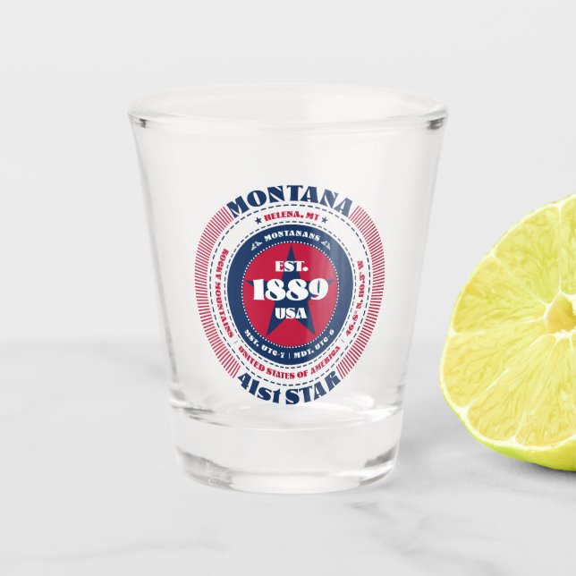 Copo De Shot Montana 41rua Star Patriotic Shot glass (Frente)