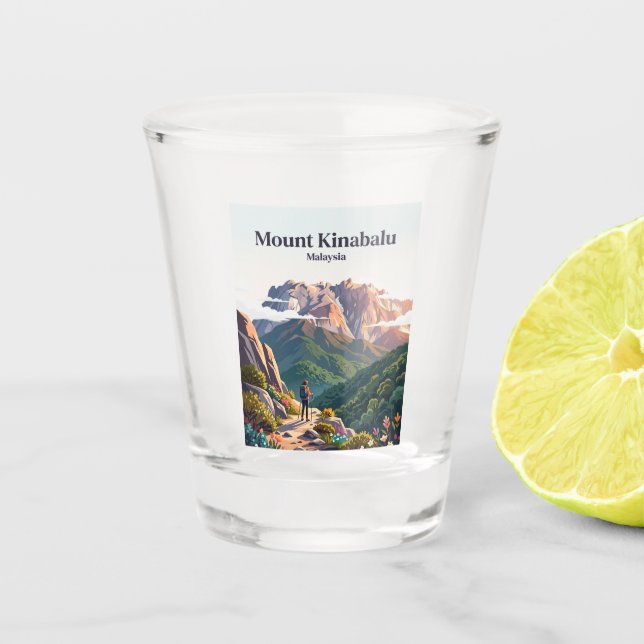 Copo De Shot Monte Kinabalu Malásia (Frente)