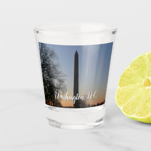 Copo De Shot Monumento a Washington no Sunset
