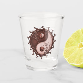 Copo De Shot Moonlit Balance – Yin Yang of Eternal Light. 