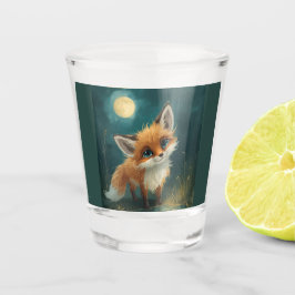 Copo De Shot Moonlit Fox, Night Forest 